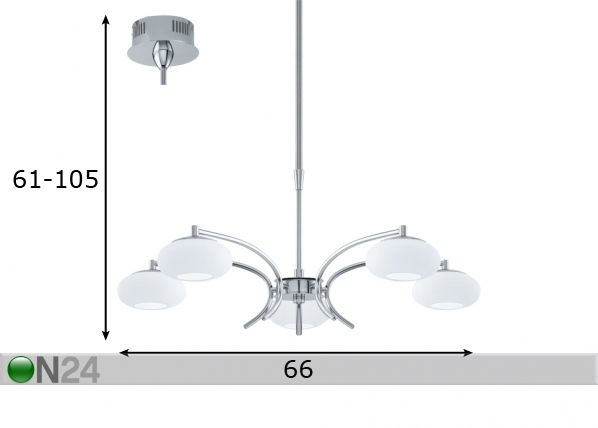 Подвесной светильник Aleandro LED размеры