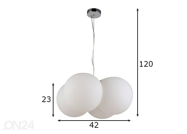 Подвесной светильник Aris 8 размеры