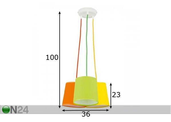 Подвесной светильник Artos Colour размеры