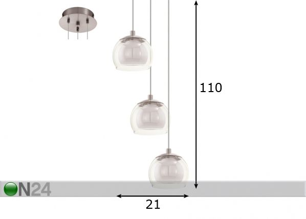 Подвесной светильник Ascolese LED размеры