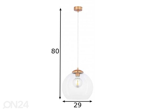 Подвесной светильник Asti Copper размеры