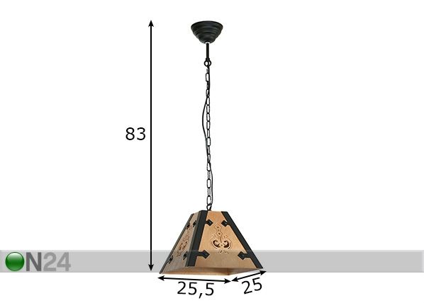 Подвесной светильник Bara размеры
