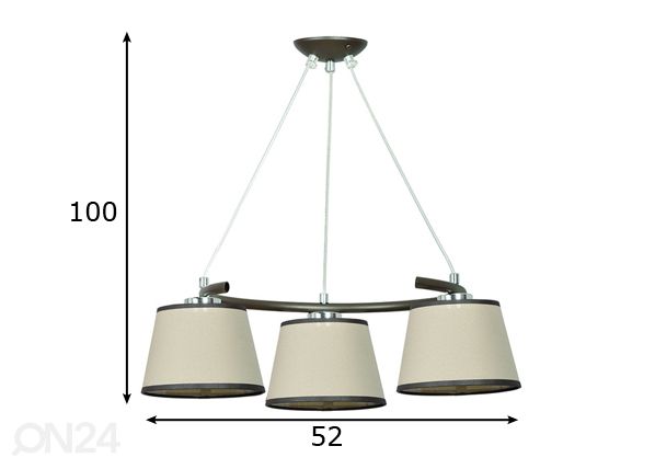 Подвесной светильник Bariston размеры