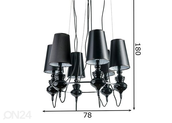 Подвесной светильник Baroco 6 размеры