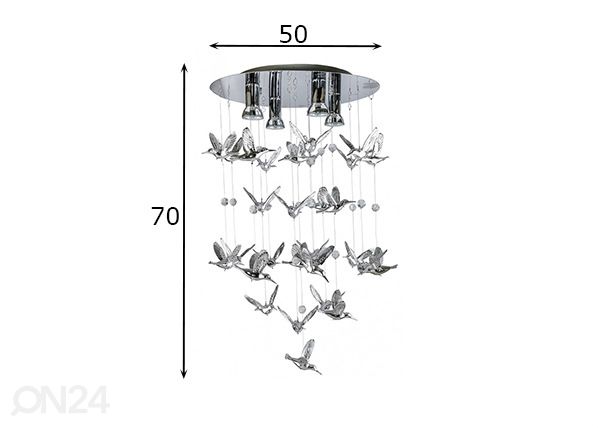 Подвесной светильник Birds Ø50 cm размеры