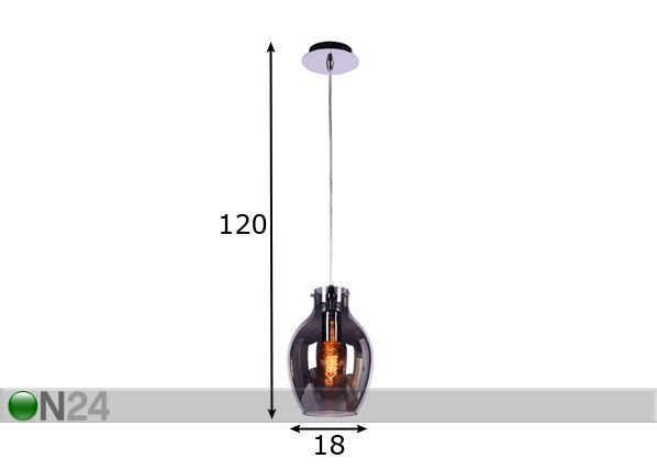 Подвесной светильник Bresso Ø18 см размеры