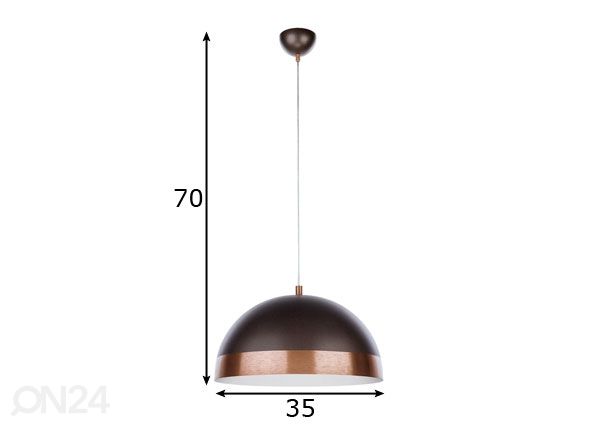 Подвесной светильник Cadil Copper Ø35 см размеры