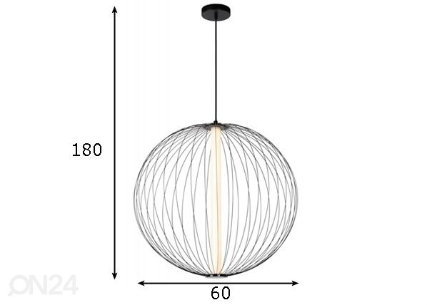 Подвесной светильник Carbony размеры