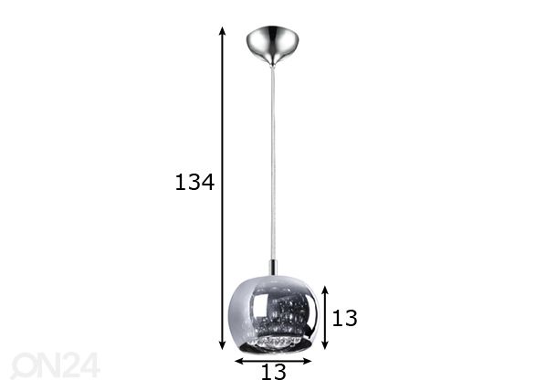 Подвесной светильник Crystal размеры