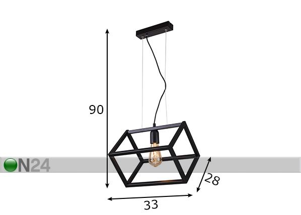 Подвесной светильник Cube размеры