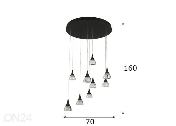 Подвесной светильник Dalmatia Ø70 cm размеры