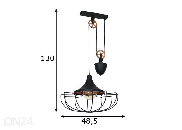 Подвесной светильник Danton II (L) размеры