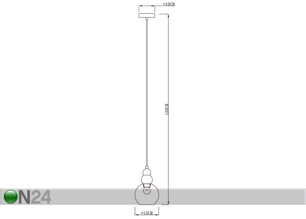 Подвесной светильник Diphda размеры
