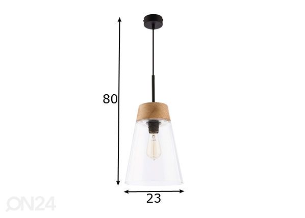 Подвесной светильник Domino TR Ø 23 см размеры