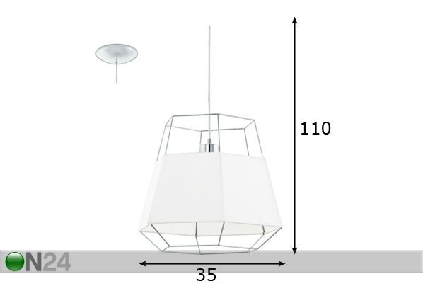 Подвесной светильник Fondarella размеры