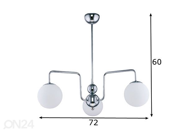Подвесной светильник Goja 3 размеры