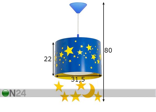 Подвесной светильник Gwiazdy размеры