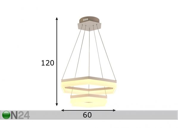 Подвесной светильник Hexagon 2 размеры