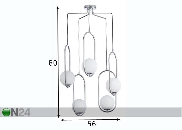 Подвесной светильник Igon Chrome 5 размеры