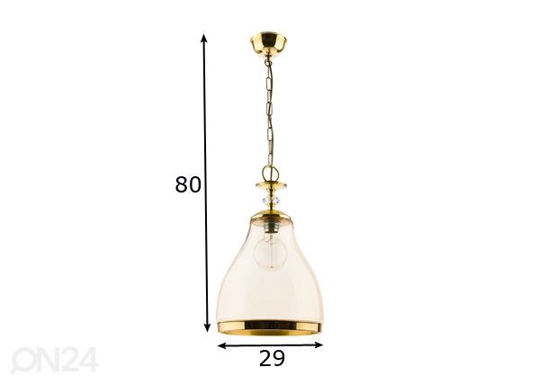 Подвесной светильник Isla Amber размеры