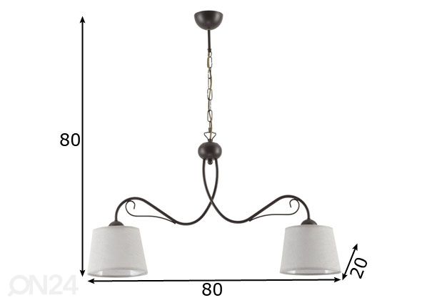 Подвесной светильник Kamelia 2 размеры