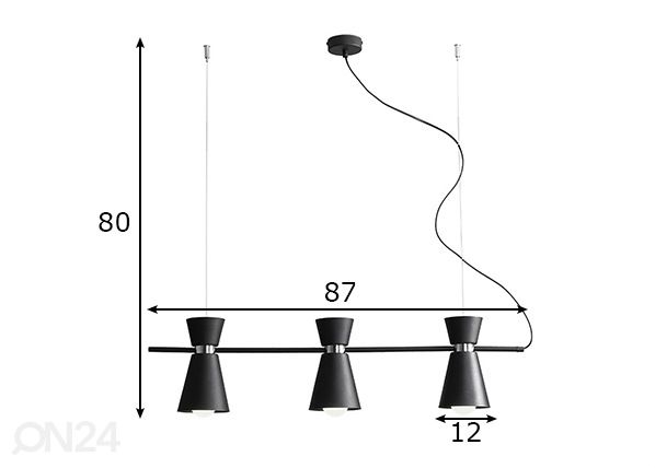Подвесной светильник Kedar размеры