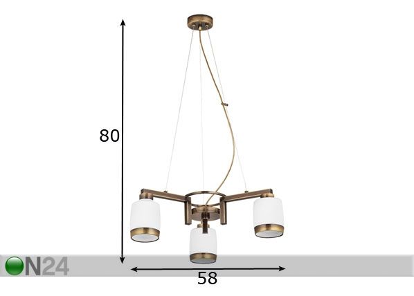 Подвесной светильник Linea 3 размеры