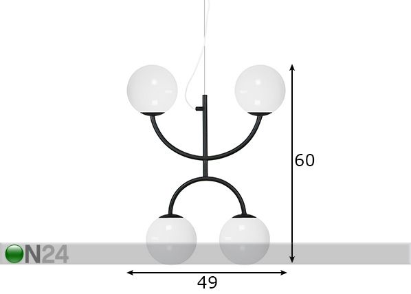Подвесной светильник Luna X размеры