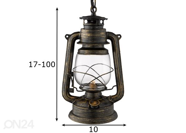 Подвесной светильник Miners Latern размеры
