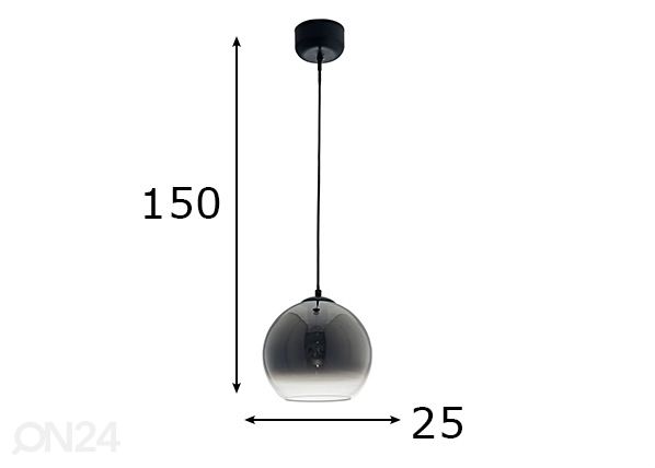 Подвесной светильник Mio Ø 25 см размеры