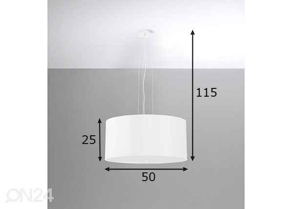 Подвесной светильник Otto 50 cm, белый размеры