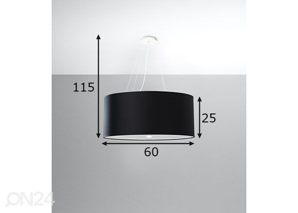 Подвесной светильник Otto 60 cm, черный размеры