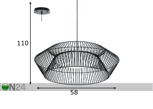 Подвесной светильник Piastre LED размеры