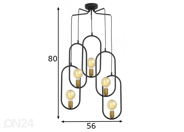 Подвесной светильник Ponti 5 размеры