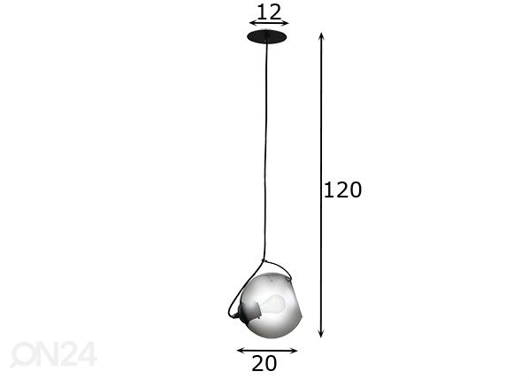 Подвесной светильник Rufus Ø20 cm размеры