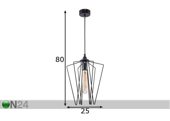 Подвесной светильник Sao Ø 25 см размеры