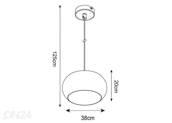 Подвесной светильник Sillo 2 Ø 38 см размеры