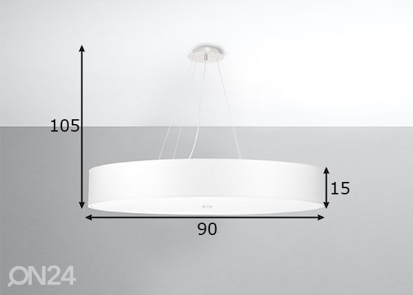 Подвесной светильник Skala 90 cm, белый размеры