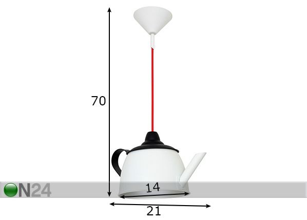 Подвесной светильник Tekane размеры