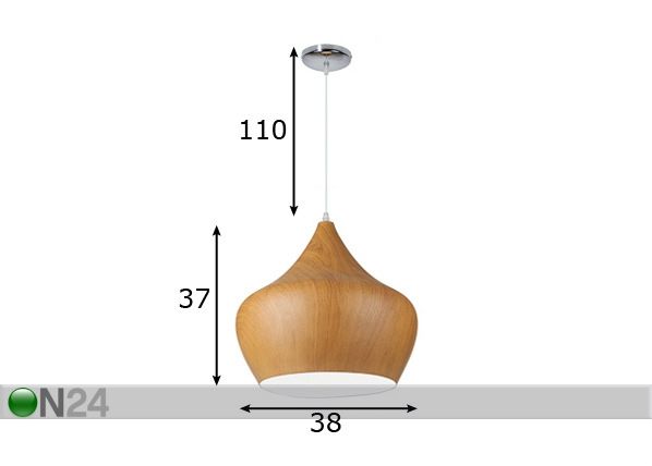 Подвесной светильник Tipi Wood размеры