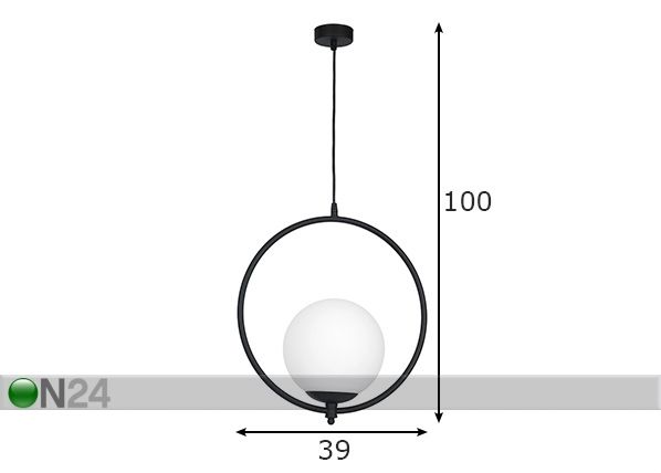 Подвесной светильник Una размеры