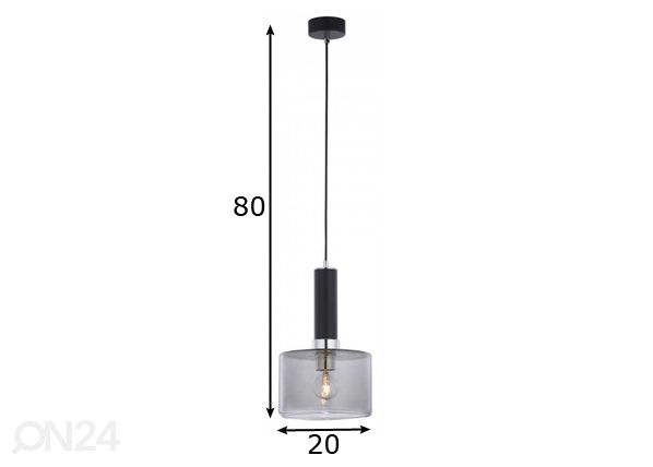 Подвесной светильник Vanes CH/DY размеры