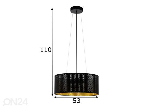 Подвесной светильник Varillas Ø 53 см размеры