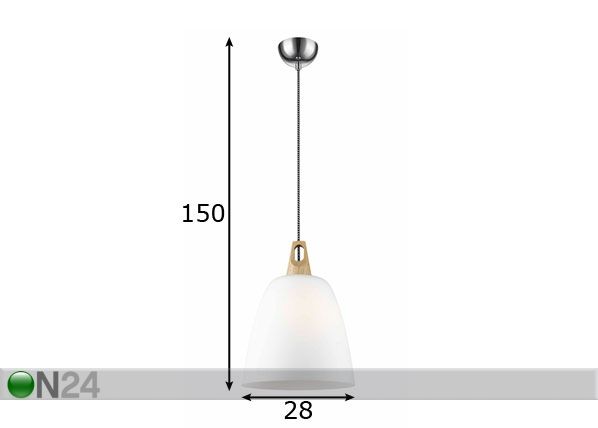 Подвесной светильник Vinto Ø28 cm размеры