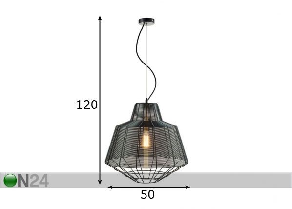 Подвесной светильник Wire Black Ø50 cm размеры