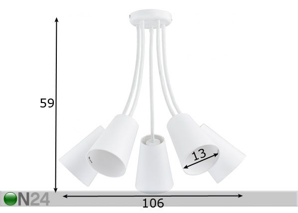 Подвесной светильник Wire White размеры