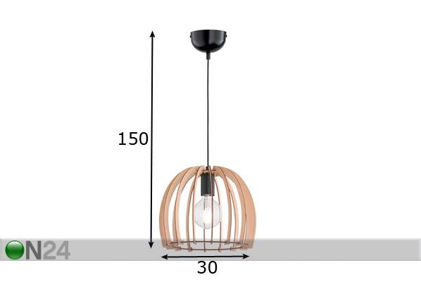 Подвесной светильник Wood размеры