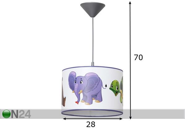 Подвесной светильник Zoo размеры