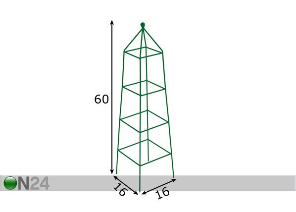 Подставка для цветов Püramiid 60 cm размеры