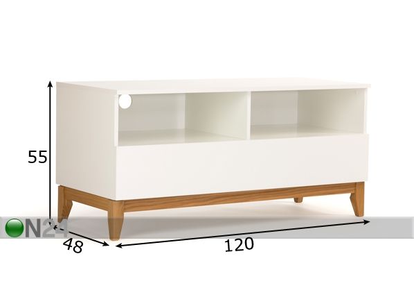 Подставка под ТВ Blanco TV Unit Wide размеры